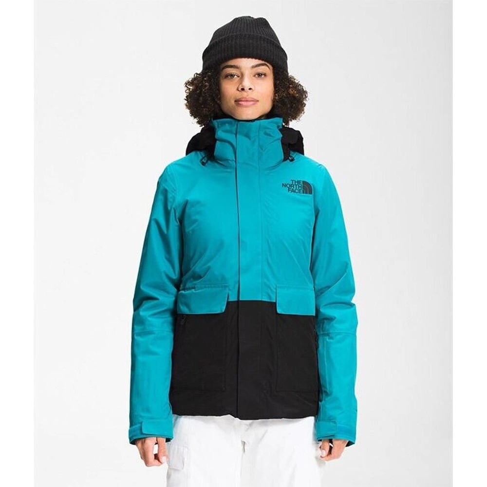 The North Face Women's Blue/TNF Black Garner Tri-Climate Hooded Jacket Size S